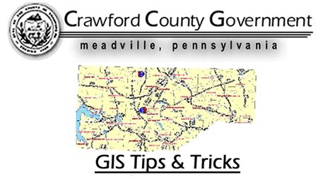 Pennsylvania Spatial Data Access (PASDA) is Pennsylvania's official public access open geospatial data portal. . Crawford county gis